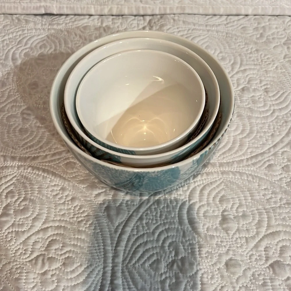 Oxford & Thyme nesting bowls, set of three,‎ NWOT